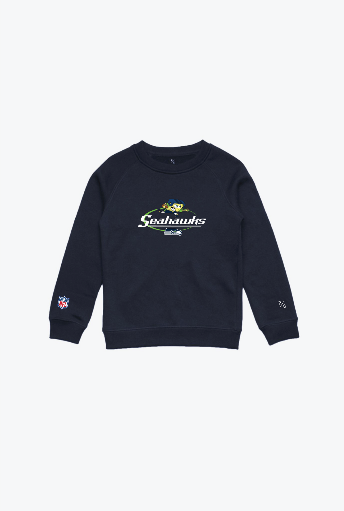NFL x Nickelodeon Kids Embroidered Crewneck - Seattle Seahawks