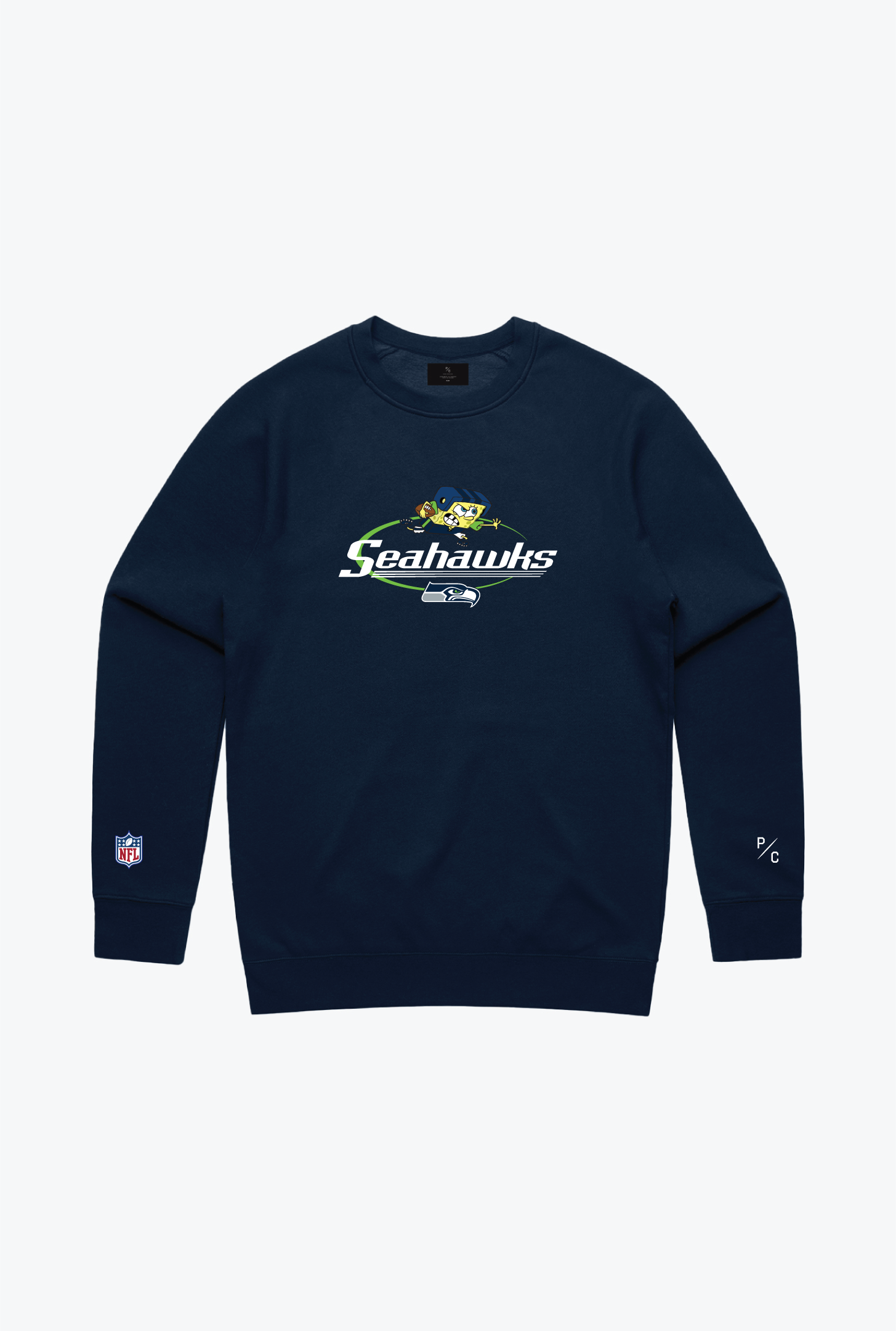 NFL x Nickelodeon Embroidered Crewneck - Seattle Seahawks