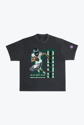 T-shirt épais teint en pièce DeVonta Smith - Noir