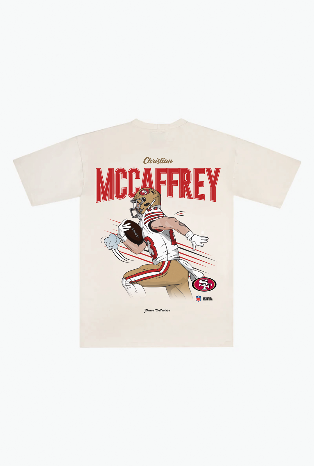Christian McCaffrey Heavyweight T-Shirt - Ivory