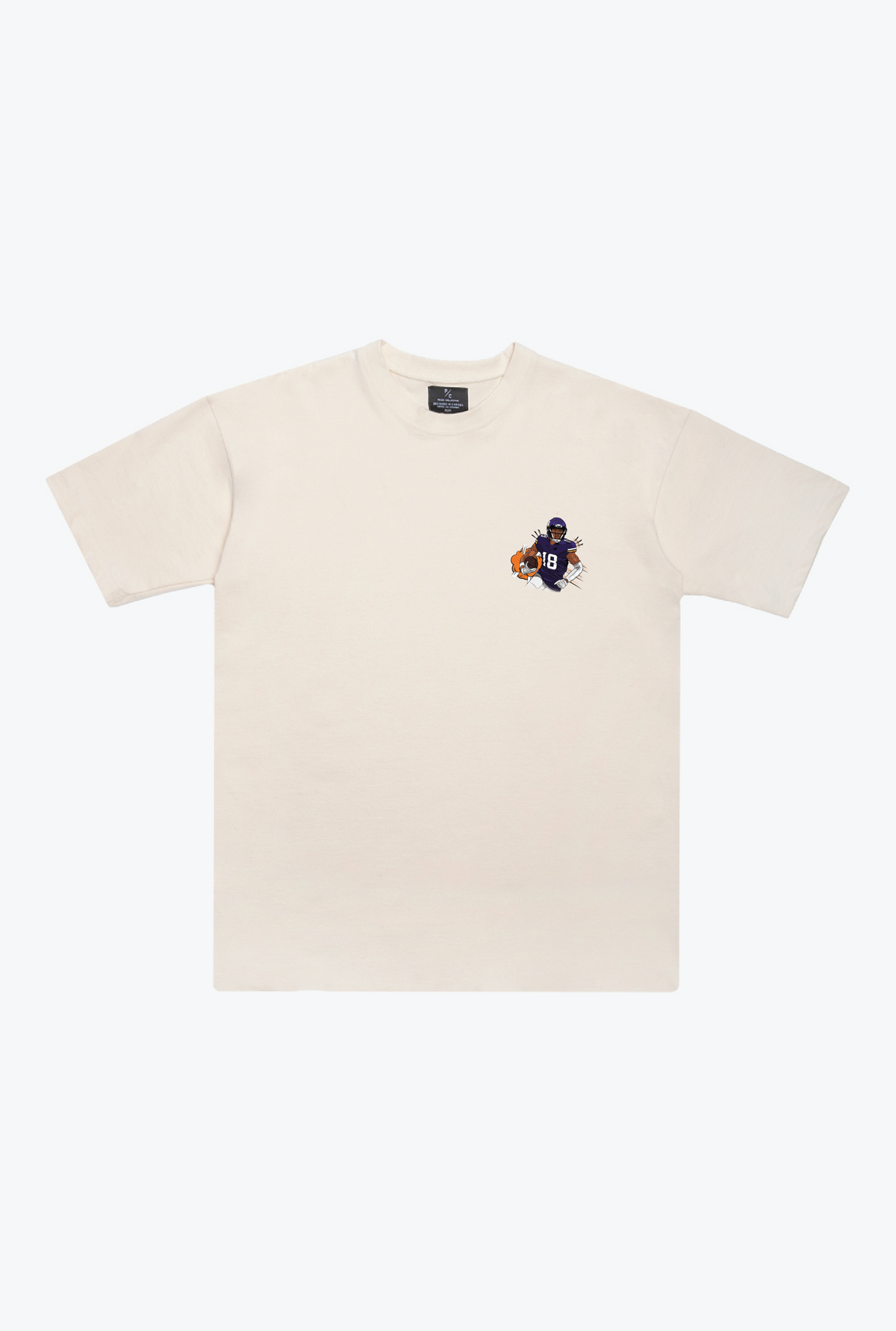 Justin Jefferson Heavyweight T-Shirt - Ivory