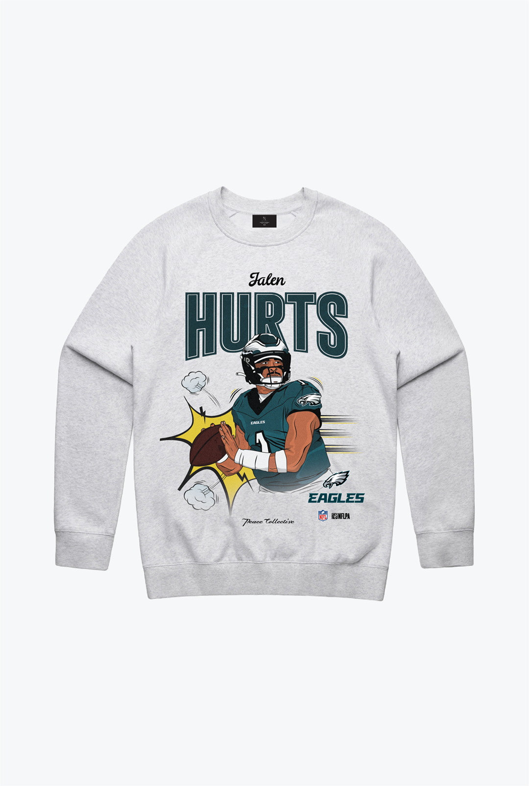 Jalen Hurts Crewneck - Ash