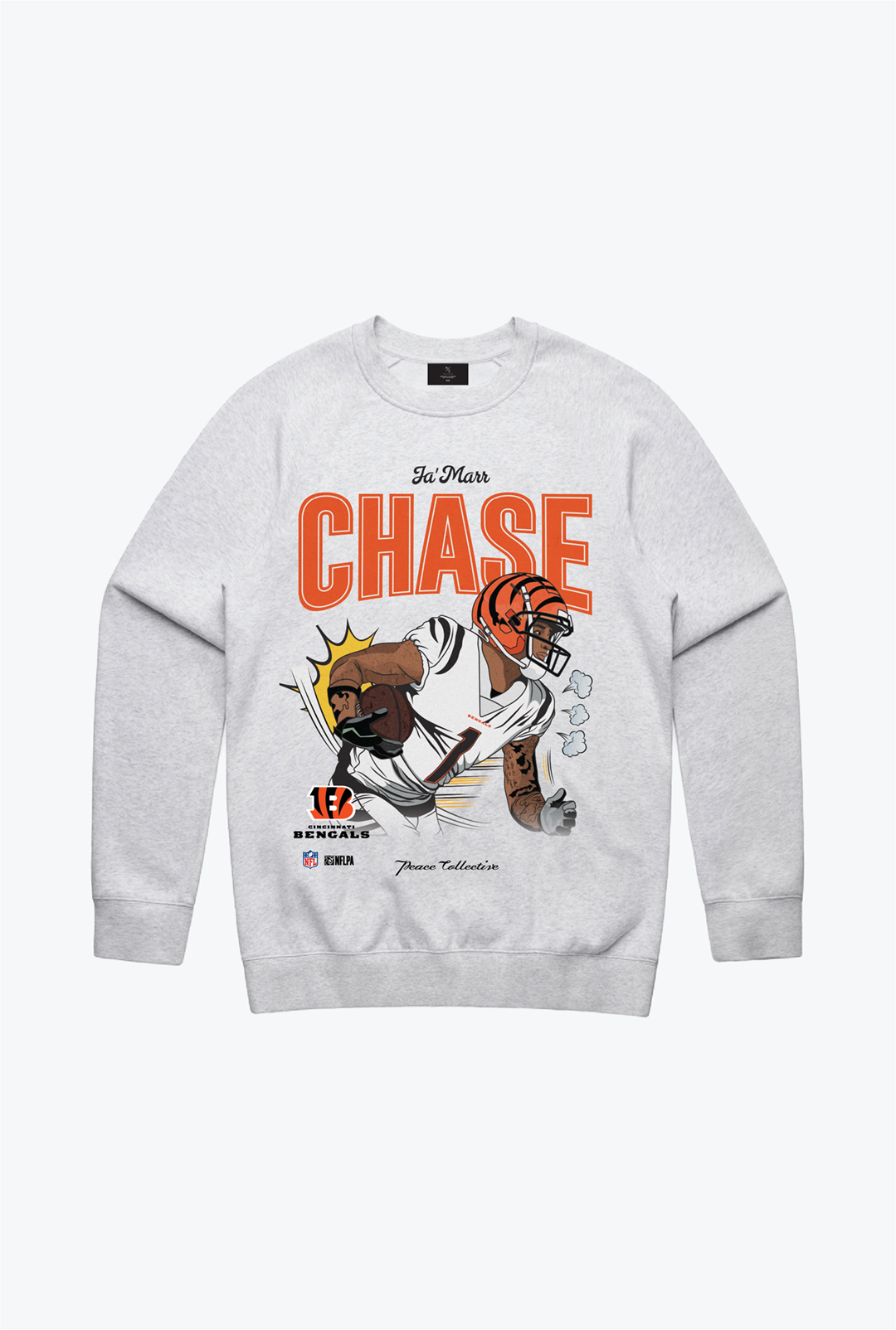 Ja'Marr Chase Crewneck - Ash