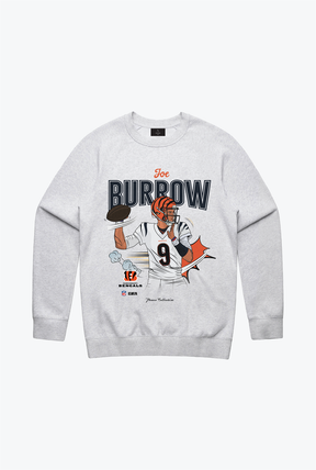 Joe Burrow Crewneck - Ash