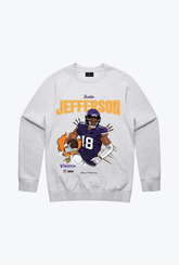 Pull à col rond Justin Jefferson - Cendre