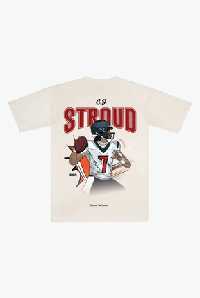 C.J. Stroud Heavyweight T-Shirt - Ivory