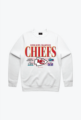 Kansas City Chiefs Vintage Crewneck - White