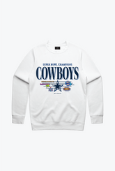 Dallas Cowboys Vintage Crewneck - White