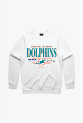 Miami Dolphins Vintage Crewneck - White
