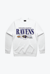 Baltimore Ravens Vintage Crewneck - White