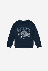 Dallas Cowboys Vintage Kids Crewneck - Navy