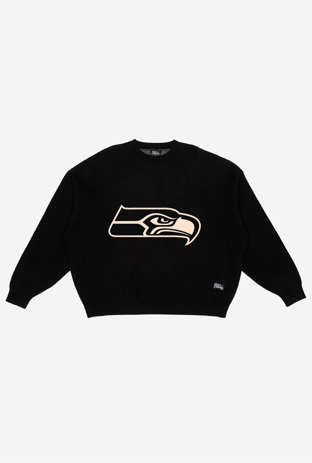 Seattle Seahawks Oversized Knit Sweater - Black