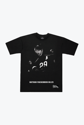 Nathan MacKinnon Memorial Heavyweight T-Shirt - Black