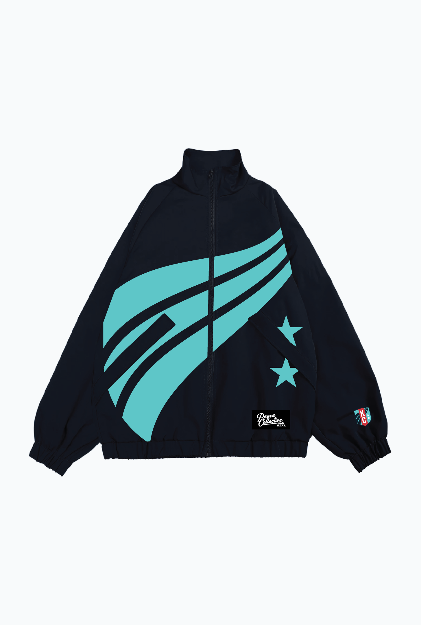 Kansas City Current Emblem Windbreaker Jacket - Storm / Teal
