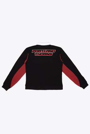 Polo de rugby Portland Thorns FC - Negra / Marrón