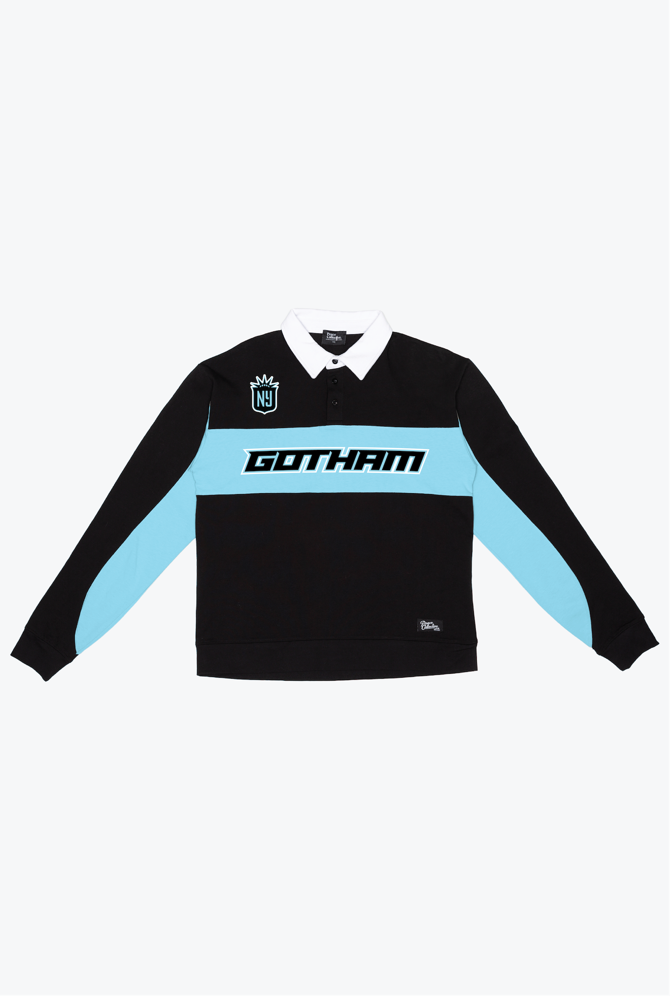 Polo de rugby Gotham FC - Negra / Celeste