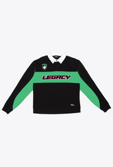 Boston Legacy FC Rugby-Polo – Schwarz/Grün