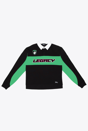 Boston Legacy FC Rugby-Polo – Schwarz/Grün