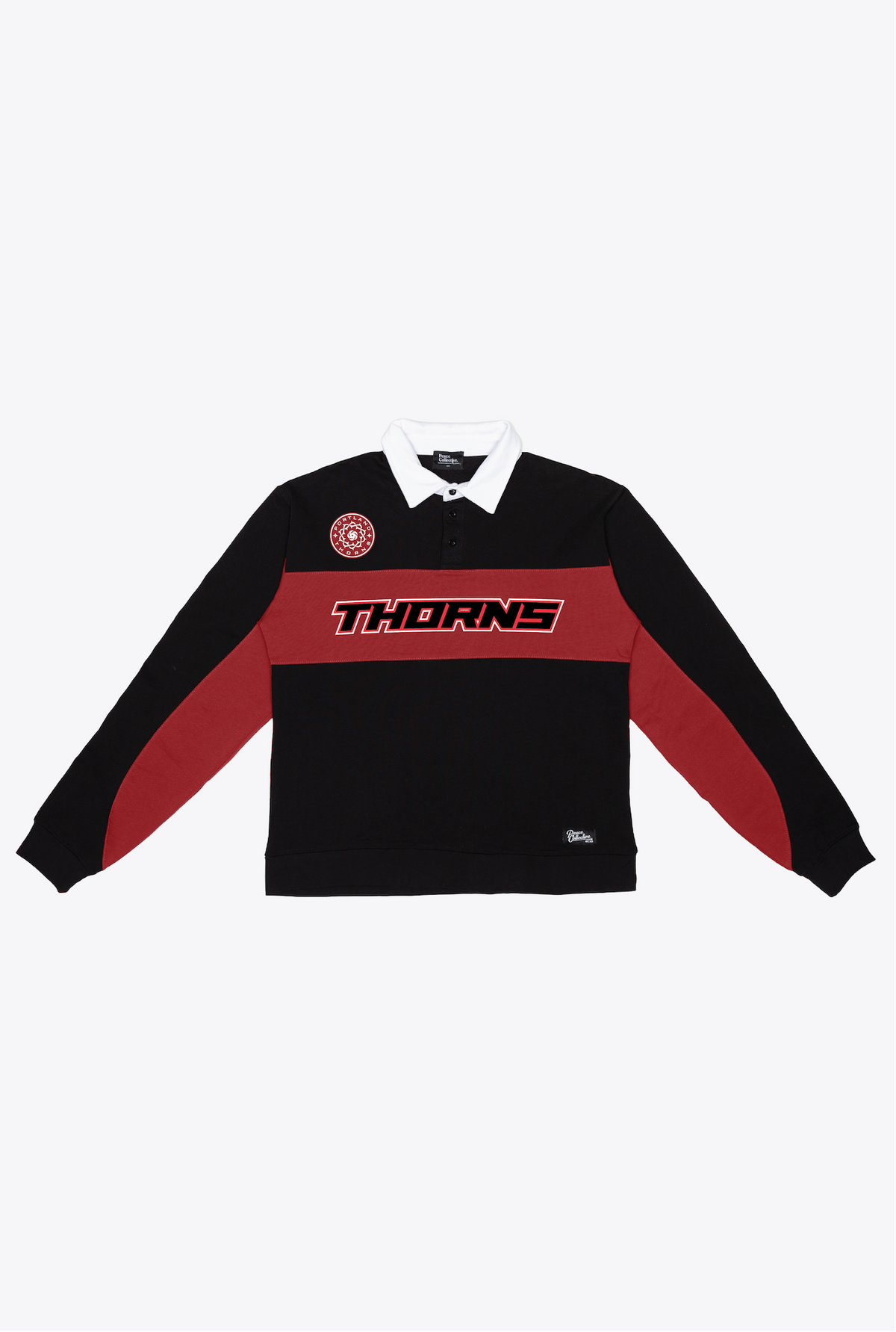 Portland Thorns FC Rugby-Polo – Schwarz/Kastanienbraun