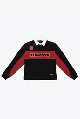 Polo de rugby Portland Thorns FC - Negra / Marrón