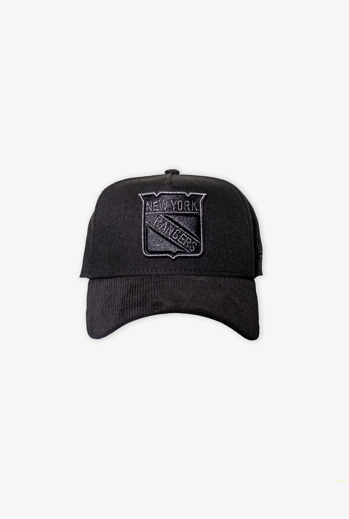 New York Rangers Cord 9FORTY Snapback - Schwarz/ Schwarz