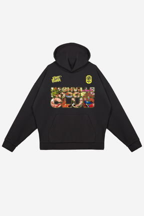 Nashville SC x Street Fighter Character Heavyweight Hoodie - Black