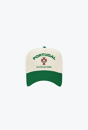 Portugal A-Frame Cap - Green / Ivory