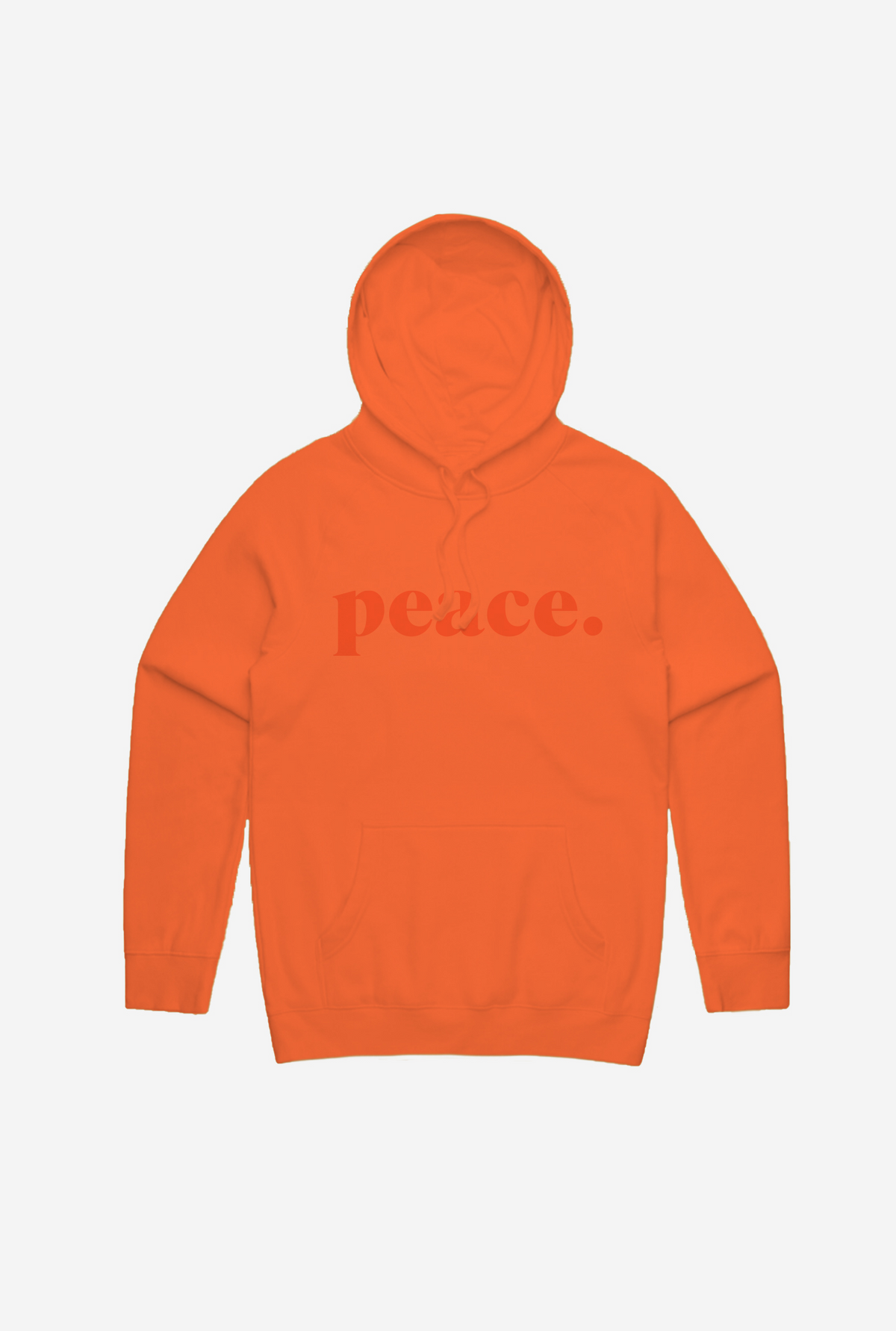 Peace Tonal Hoodie - Neon Orange