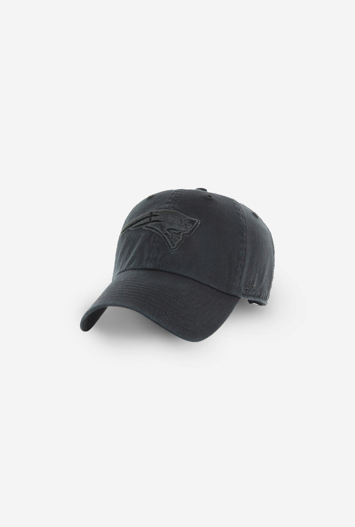 New England Patriots Clean Up Cap - Black On Black