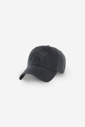New England Patriots Clean Up Cap - Black On Black