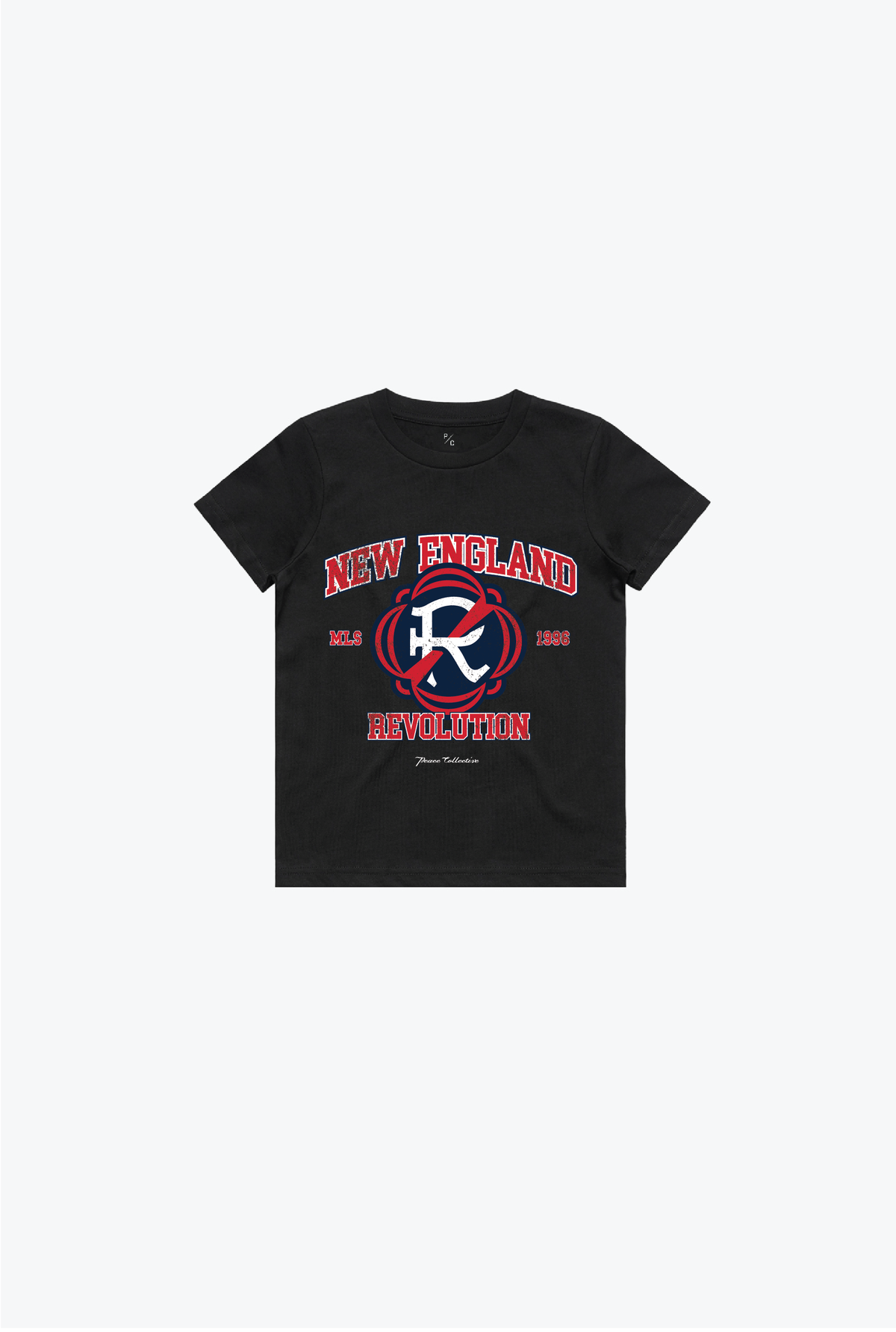 New England Revolution Vintage Washed Kids T-Shirt - Black