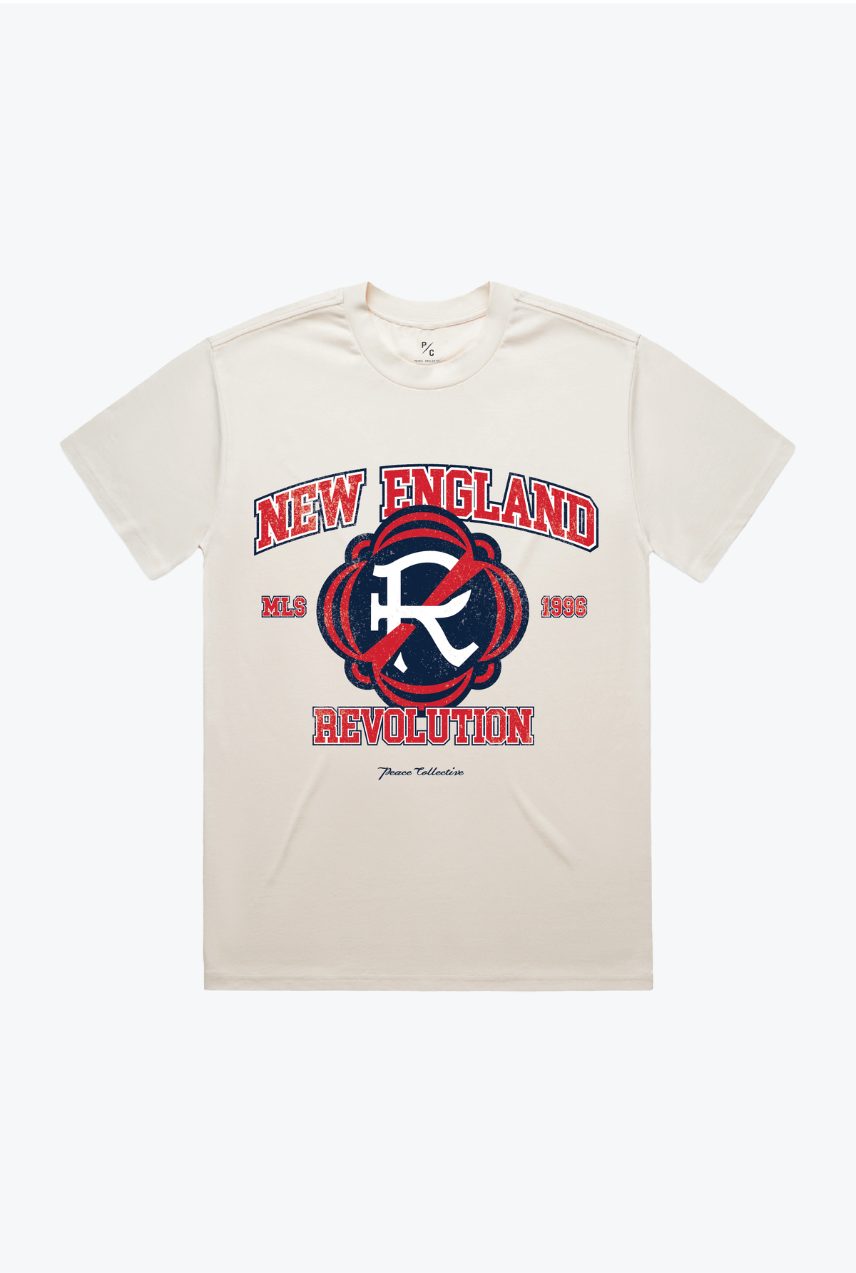New England Revolution Vintage Washed T-Shirt - Ivory