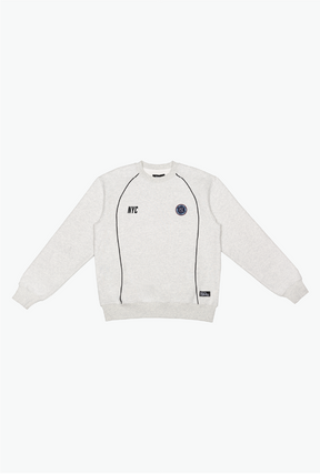 New York City FC Heavyweight Piping Crewneck - Ash