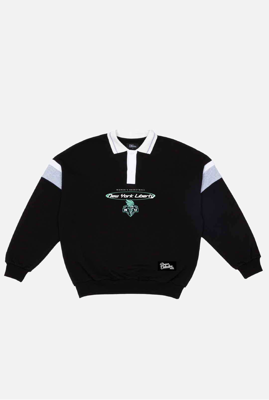 New York Liberty Vintage Oversized Rugby - Black / Grey