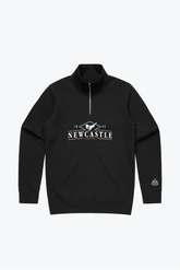 Newcastle United Vintage Quarter Zip - Black