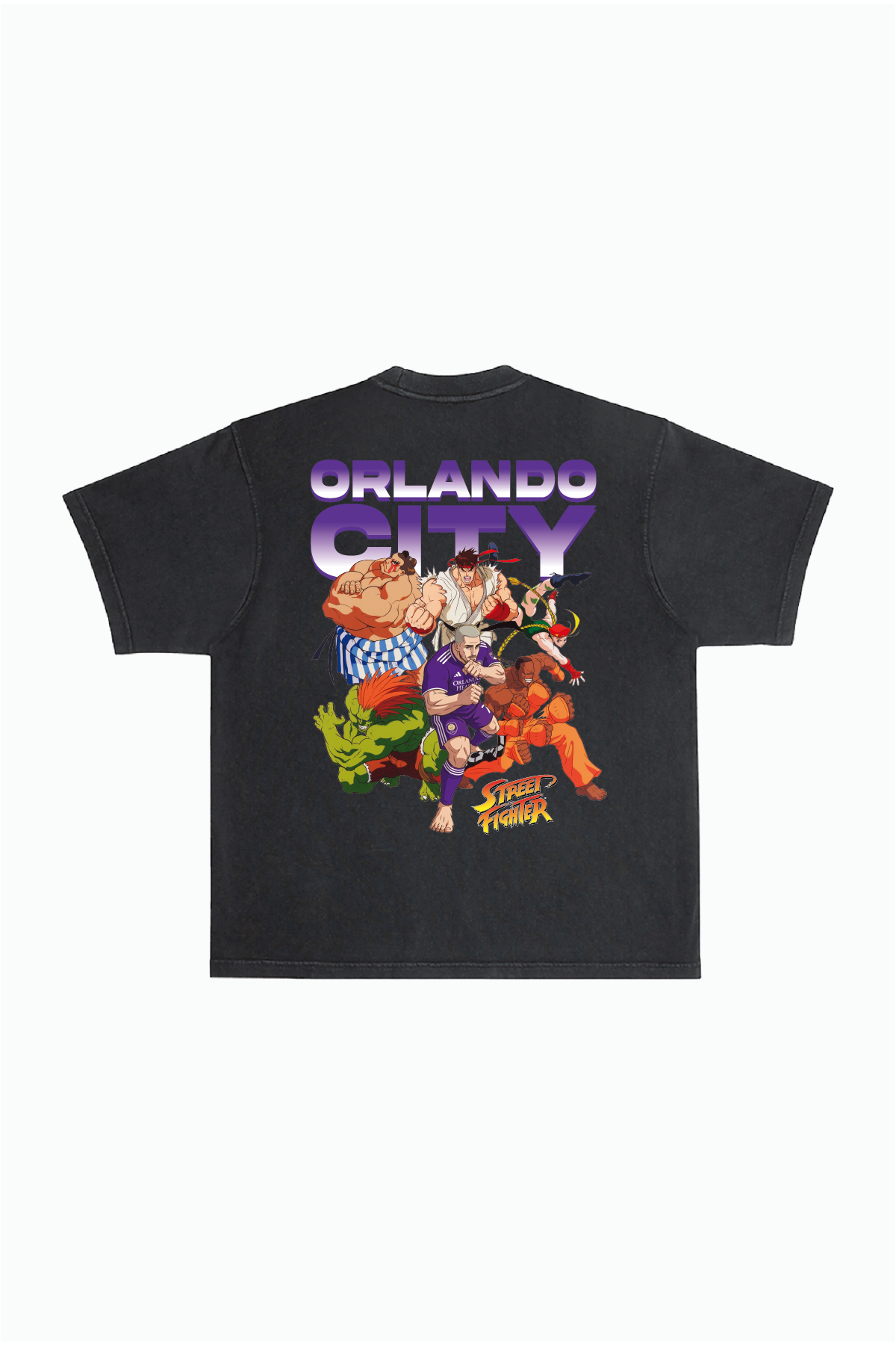 Orlando City SC x Street Fighter All Fighters Premium T-Shirt - Black