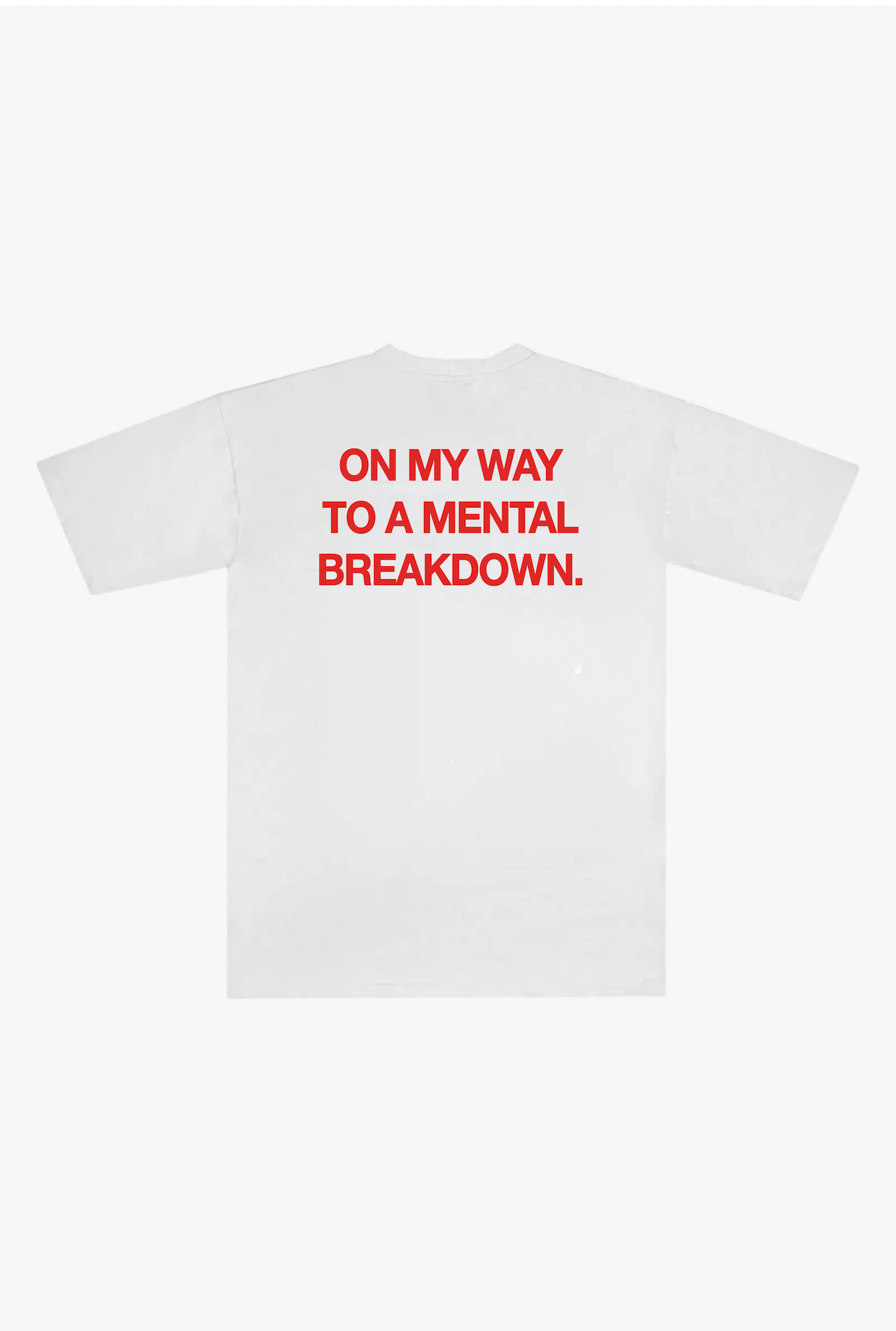 Mental Breakdown Heavyweight T-Shirt - White