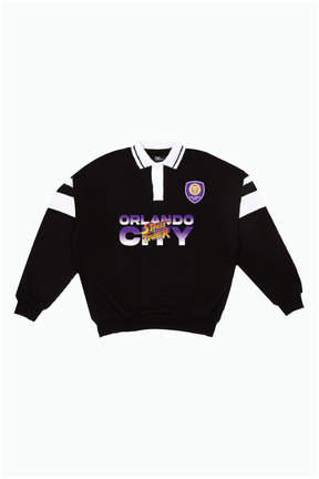Orlando City SC x Street Fighter Oversized Rugby - Black / White