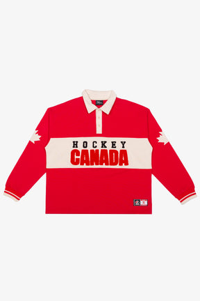 Hockey Canada Fleece Polo - Red