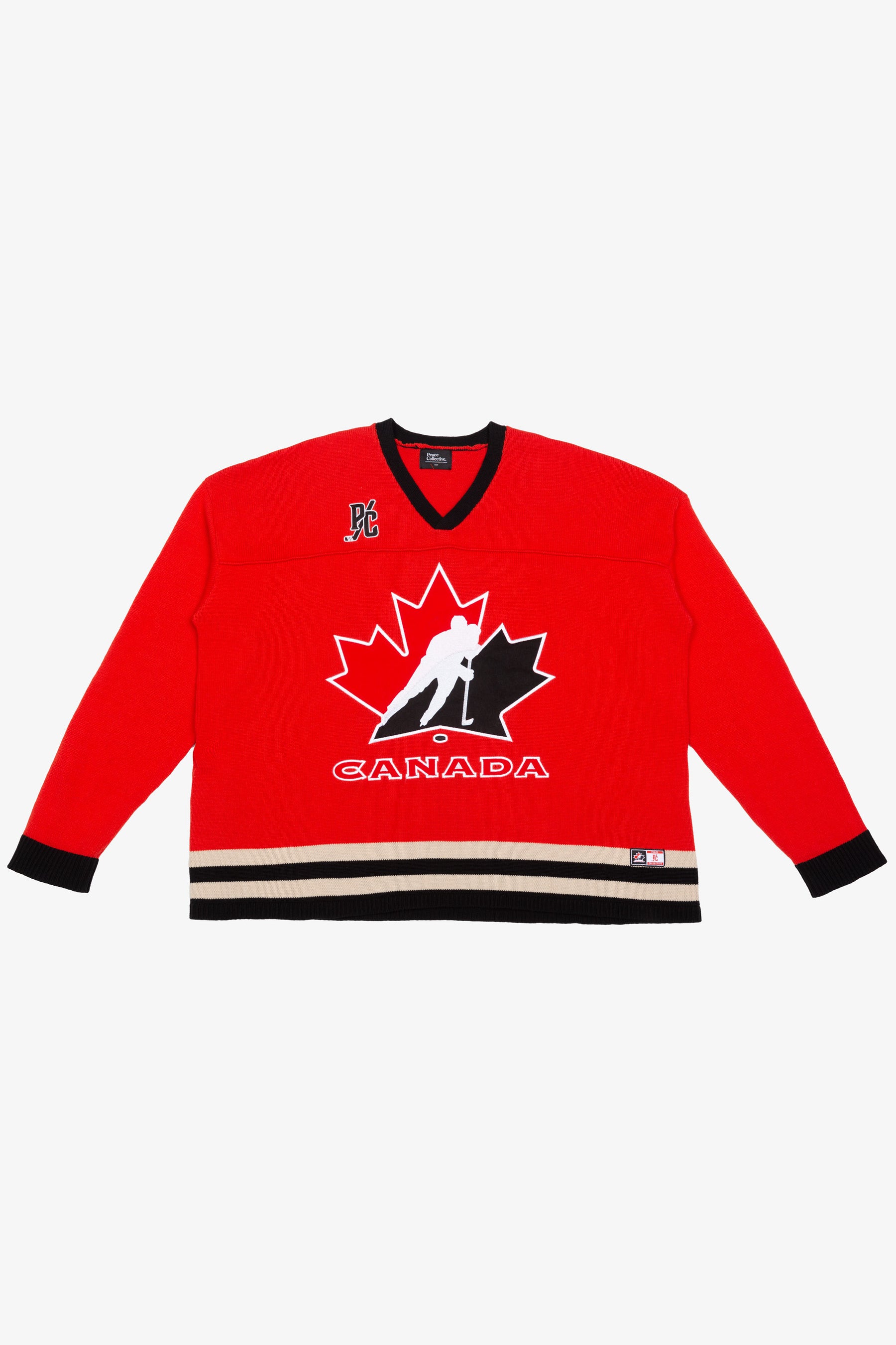Hockey Canada Knit Long Sleeve Jersey - Red
