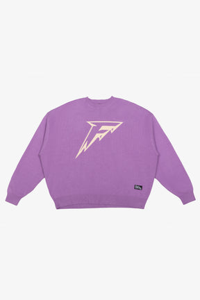 Minnesota Frost Logo Knit Sweater - Purple