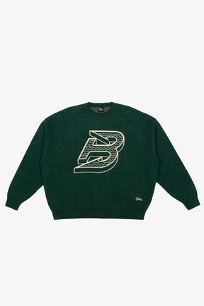 Boston Fleet Logo Knit Sweater - Green