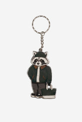 Trash Teddy Keychain - Forest Green