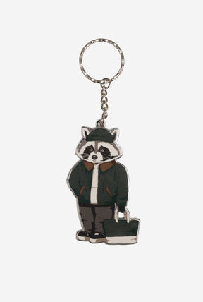 Trash Teddy Keychain - Forest Green