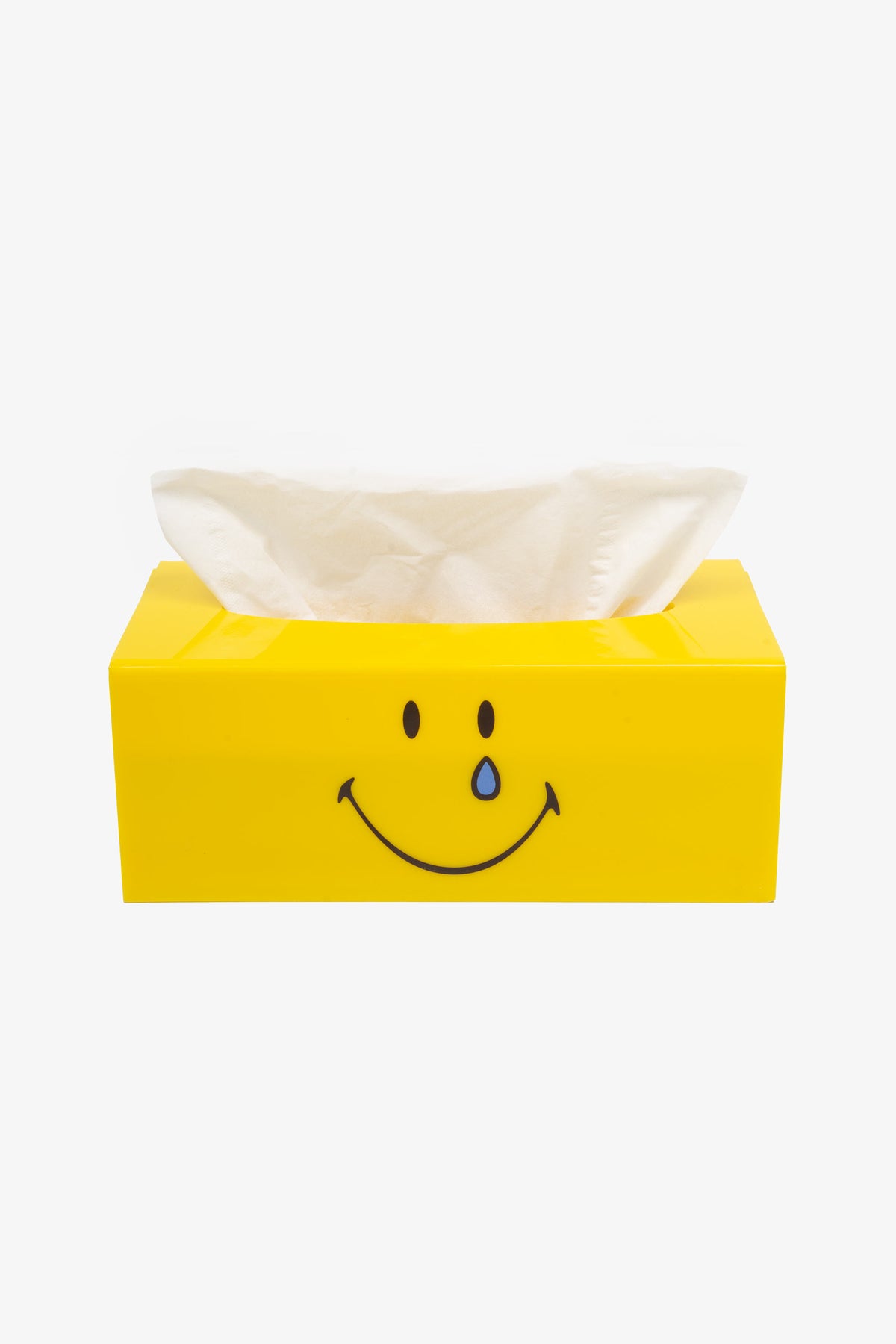 SMILEY: Being Human is Hard Tissue Box - Yellow