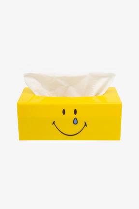 SMILEY: Being Human is Hard Tissue Box - Yellow