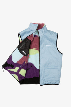 Peace Basics Reversible Quilted Vest - Aurora