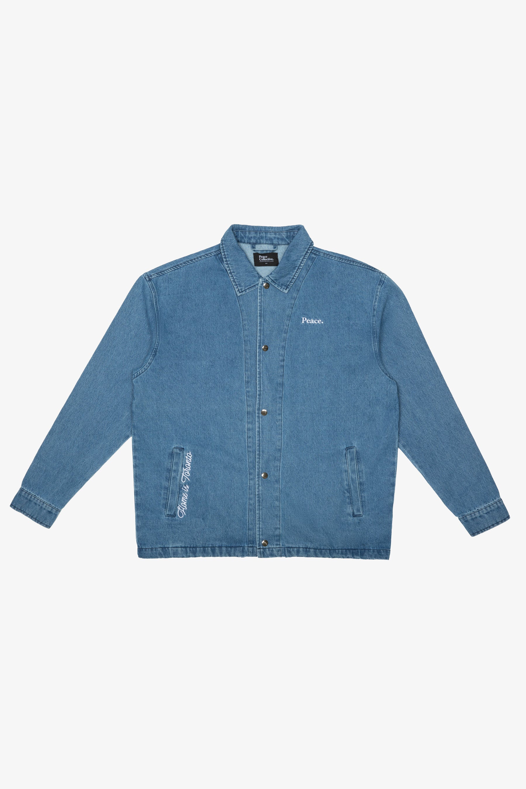 Home is Toronto Anniversary Coach Jacket - Denim