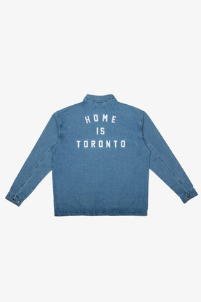 Home is Toronto Anniversary Coach Jacket - Denim