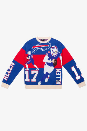 Josh Allen Knit Sweater - Royal / Ivory